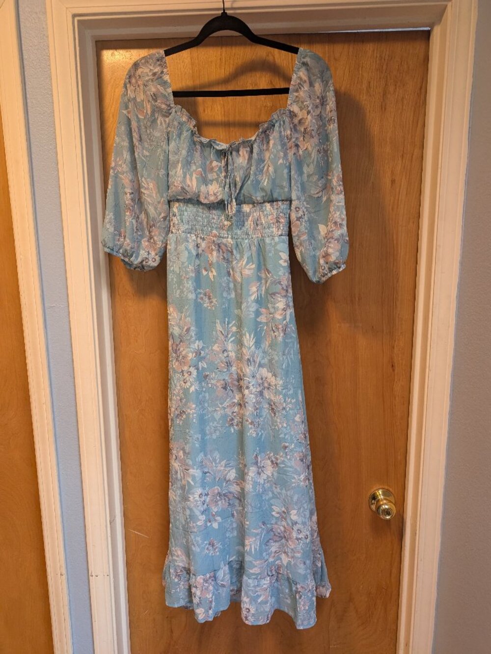 Xtraordinary Aqua Floral Midi Dress